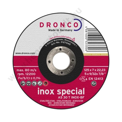Tisztítókorong 125x6x22,23  FOR CUT INOX 