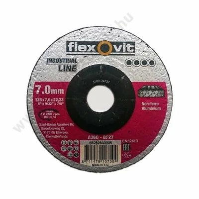Tisztítókorong 125x7,0x22,23 ALU Flexmann BF27