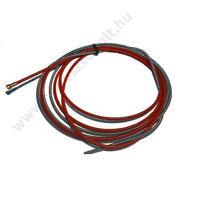 Bovden bevonatos 4m 1.0-1.2 mm    piros