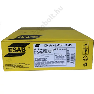 Hegesztő huzal  ESAB OK 12.63.  1,2mm/18kg SG3