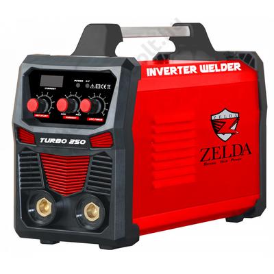 Hegesztőgép inverter ZELDA MMA-250 TURBO bevont elektródás hegesztő